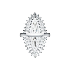 Sterling Silver Semi Mount Ring Setting Marquise MQ 31X14mm DHJ