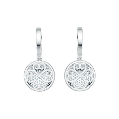 Sterling Silver Semi Mount Earrings Setting Round RD 1.3mm DHJ