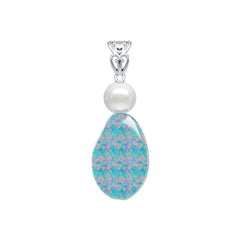 Sterling Silver Semi Mount Pendant Setting Round RD 8.5mm DHJ