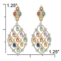 Platinum Semi Mount Earrings Setting Oval OV 4x3mm Diamond Accent Syzjewelry