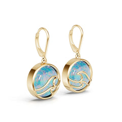 14K Gold Semi Mount Earrings Setting Round Ro 13x13mm Syz Jewelry