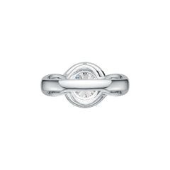 Sterling Silver Semi Mount Ring Setting Round RD 8x8mm DHJ