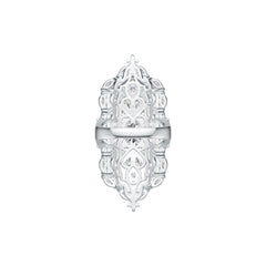 Sterling Silver Semi Mount Ring Setting Oval OV 9X7mm Art Deco Syzjewelry