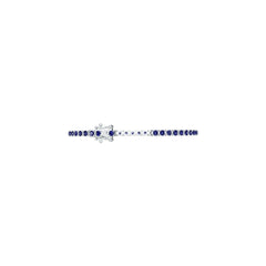 Platinum Semi Mount Bracelet Setting Round RD 3x3mm DHJ