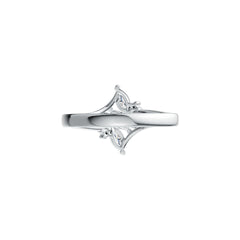 Sterling Silver Semi Mount Ring Setting Marquise MQ 6X3mm DHJ