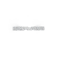 Platinum Semi Mount Bracelet Setting PE 7X5mm PE 6X4mm RD 3.0mm DHJ