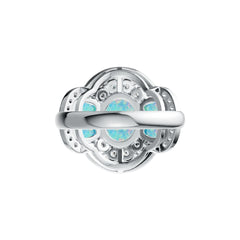 14K Gold Semi Mount Ring Setting Oval OV 10X8mm OV 6X4mm Cabochon Diamond Accent DHJ