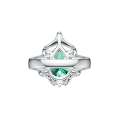 Sterling Silver Semi Mount Ring Setting Pear PE 13X9mm Syzjewelry
