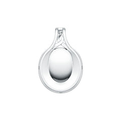 Sterling Silver Semi Mount Pendant Setting Oval OV 14X10mm Cabochon DHJ