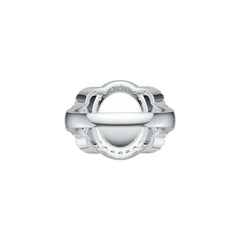 Sterling Silver Semi Mount Ring Setting Oval OV 12X10mm Cabochon DHJ