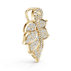 14K Gold Semi Mount Pendant Setting Round Ro 6x6mm Diamond Accent Syz Jewelry