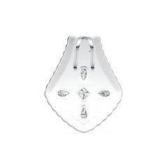 10K Gold Semi Mount Pendant Setting Pear PE 5X3mm DHJ