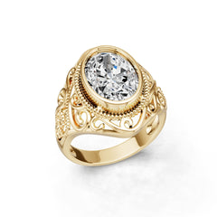 10K Gold Semi Mount Ring Setting Oval Ov 14x10mm Syz Jewelry