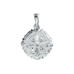 Sterling Silver Semi Mount Pendant Setting Heart HT 7X7mm DHJ