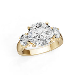 Platinum Semi Mount Ring Setting Round Ro 6x6mm Diamond Accent Syz Jewelry