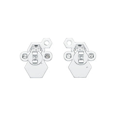 Sterling Silver Semi Mount Earrings Setting Round RD 2.6mm DHJ