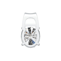 Sterling Silver Semi Mount Pendant Setting Oval OV 12X10mm DHJ