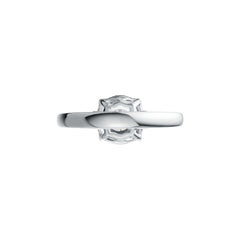 Sterling Silver Semi Mount Ring Setting Round RD 5x5mm DHJ