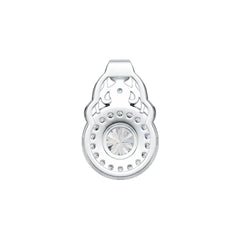 Sterling Silver Semi Mount Pendant Setting Round RD 6.5mm DHJ