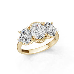 Platinum Semi Mount Ring Setting Oval Ov 10x8mm Syz Jewelry