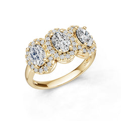 14K Gold Semi Mount Ring Setting Round Ro 5x5mm Diamond Accent Syz Jewelry