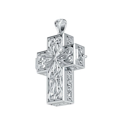 Sterling Silver Semi Mount Pendant Setting Round Rd DHJ