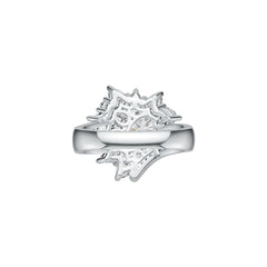 14K Gold Semi Mount Ring Setting Pear PE 9x6mm Diamond Accent DHJ