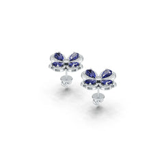 Sterling Silver Semi Mount Earrings Setting Pear Pe 6x4mm Syzjewelry