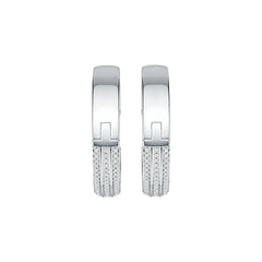 Sterling Silver Semi Mount Earrings Setting Round RD 0.9mm DHJ