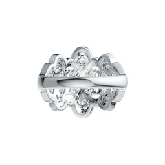 Sterling Silver Semi Mount Ring Setting Pear PE 4X3mm DHJ