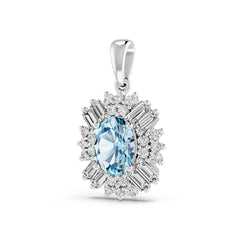 10K Gold Semi Mount Pendant Setting Oval Ov 8x6mm Moissanite Accent Syz Jewelry