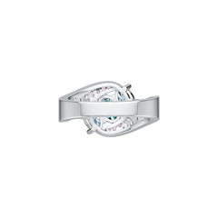10K Gold Semi Mount Ring Setting Oval OV 7X5mm OV 6X4mm Moissanite Accent DHJ