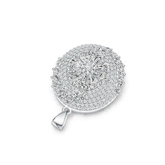 14K Gold Semi Mount Pendant Setting Pear PE 5X3mm Diamond Accent DHJ
