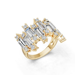Platinum Semi Mount Ring Setting Square Sq 7x4mm Diamond Accent Syz Jewelry
