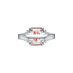 Sterling Silver Semi Mount Ring Setting Emerald OCT 12X10MM DHJ