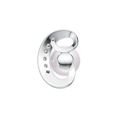 10K Gold Semi Mount Pendant Setting Round RD 8.5mm with Moissanite Accent DHJ