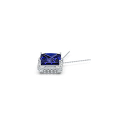 Sterling Silver Semi Mount Pendant Setting Princess Pr 19x19mm Syzjewelry