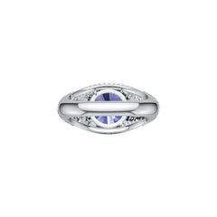 Sterling Silver Semi Mount Ring Setting Round RD 12x12mm