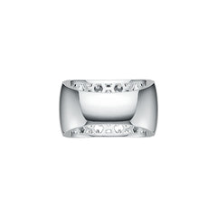 Sterling Silver Pave Ring Multi-Row with White Topaz or Moissanite - Syzjewelry