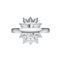 Sterling Silver Semi Mount Ring Setting Emerald OCT 9x6mm Syzjewelry