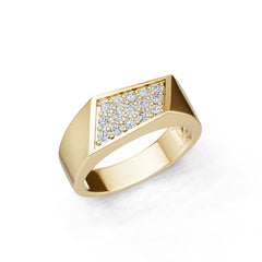 18K Gold Semi Mount Ring Setting Round Ro 4x4mm Syz Jewelry