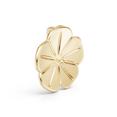 18K Gold Semi Mount Pendant Setting Round Ro 6x6mm Syz Jewelry