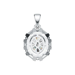 14K Gold Semi Mount Pendant Setting Oval OV 12X10mm Diamond Accent DHJ
