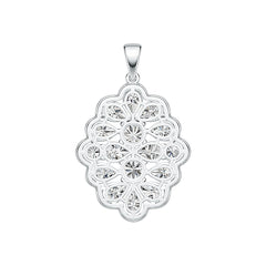 14K Gold Semi Mount Pendant Setting Pear PE 7X5mm RD 6Xmm RD 5X5mm DHJ