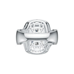 Sterling Silver Semi Mount Ring Setting Cushion CU 11X9mm DHJ