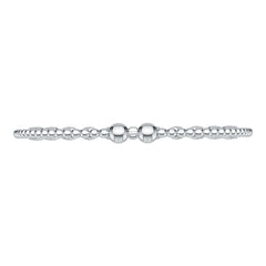 18K Gold Semi Mount Bracelet Setting Round Ro 2x2mm Syz Jewelry