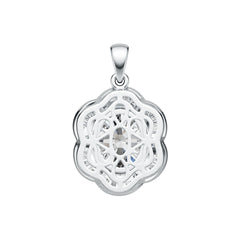 Sterling Silver Semi Mount Pendant Setting Oval OV 12X10mm DHJ
