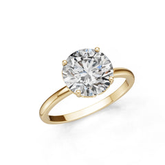 10K Gold Semi Mount Ring Setting Round Ro 6x6mm Syz Jewelry