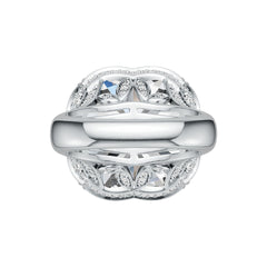 Sterling Silver Semi Mount Ring Setting Cushion CU 18X18mm DHJ