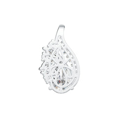 Sterling Silver Semi Mount Pendant Setting Pear PE 12X8mm DHJ
